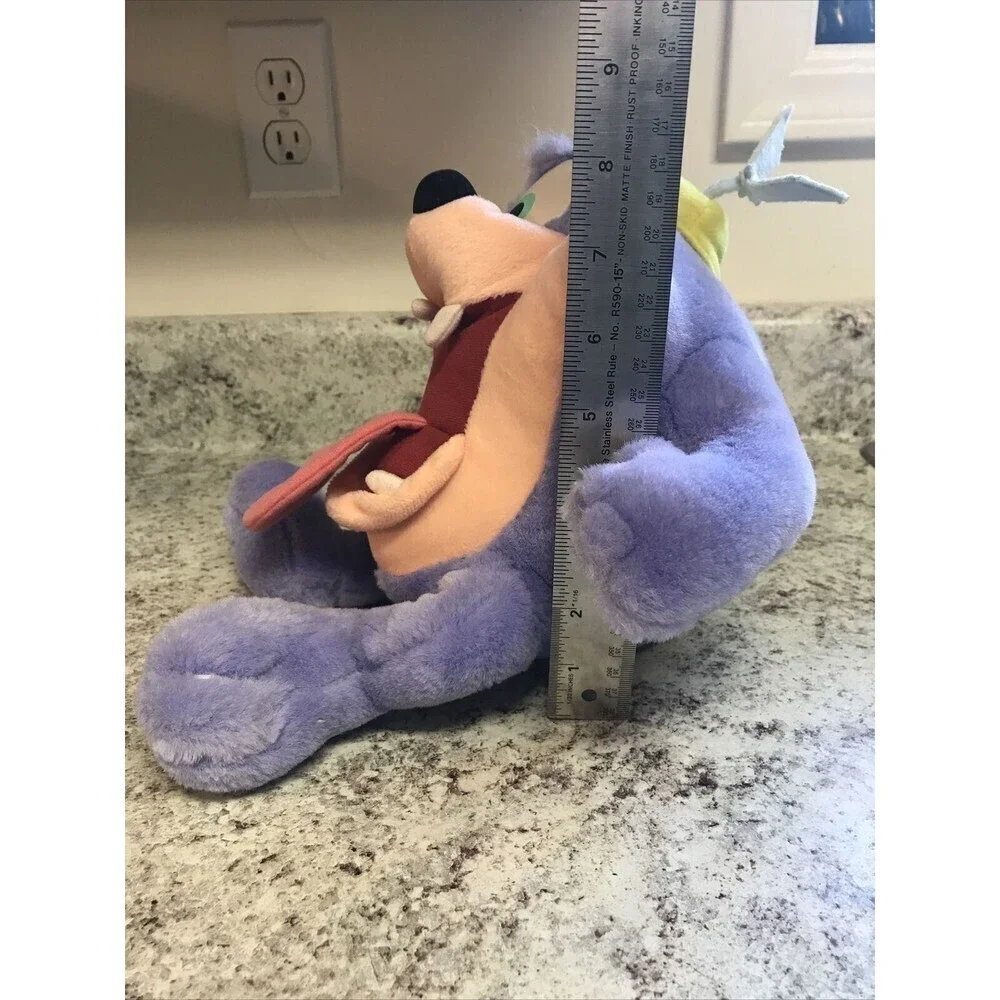 Taz Tasmanian Devil 10” Looney Tune Purple Plush Stuff Animal Caltoy 1995 Vtg